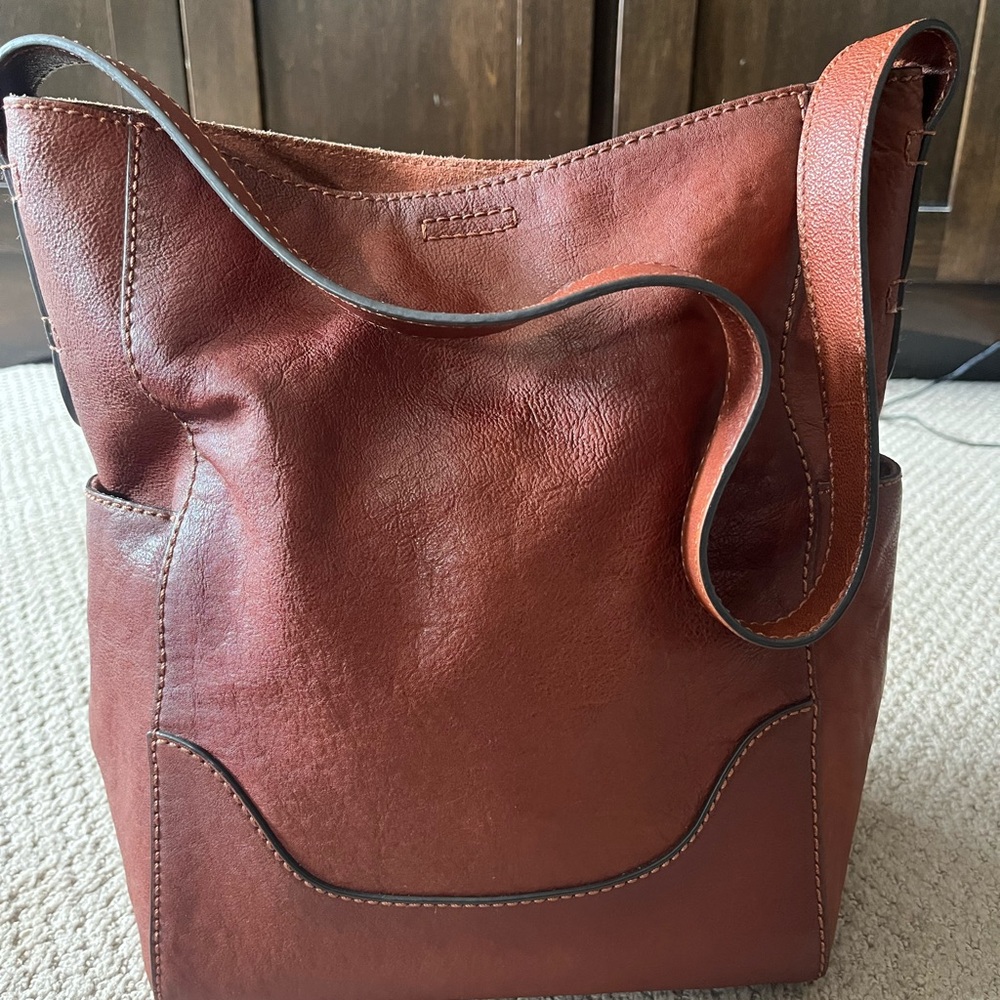 Frye Leather Hobo/Shoulder Bag - Picture 3 of 9